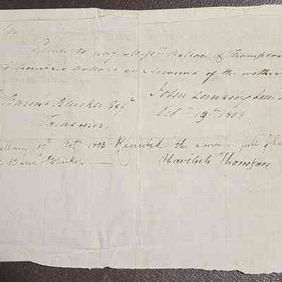 John Lansing, 1803, Signed Document