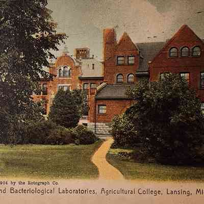 Botanical and Bacteriological Laboratories, Agricultural College, Lansing, Mich., Postcard