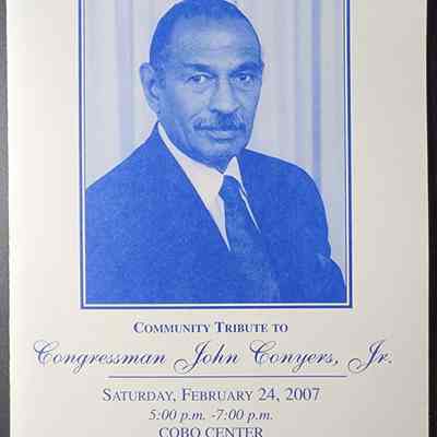 Congressman John Conyers Tribute Program, 2007