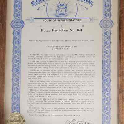 Alfreda Schmidt House Resolution