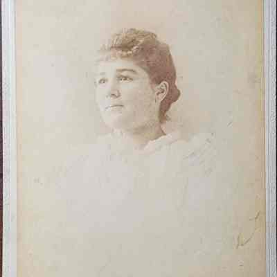 Portrait of a Woman Cabinet Card by Cassey & Co.