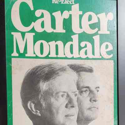 Re-Elect Carter Mondale Jugate Poster