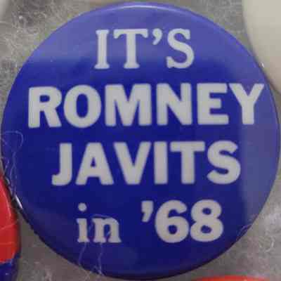 It's Romney Javitz in '68 Button