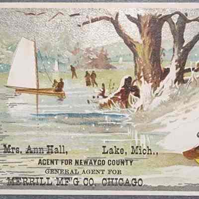 Ann Hall, Lake, Mich. Trade Card