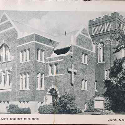 Mount Hope Methodist Church, Lansing, Michigan Postcard