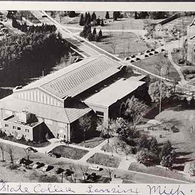 Demonstration Hall, State College, Lansing, Mich. Postcard