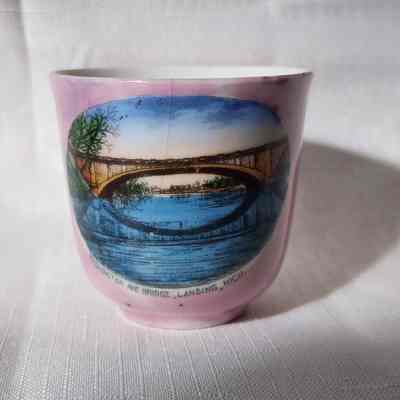 Washington Avenue Bridge Porcelain Souvenir Cup