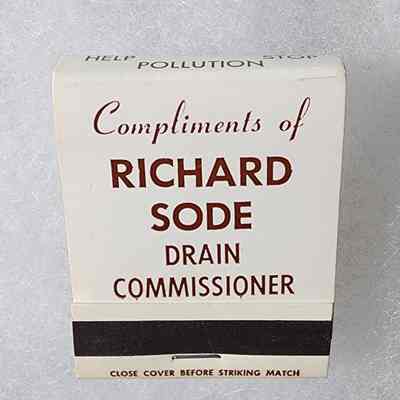 Richard Sode, Drain Commissioner, Matchbook