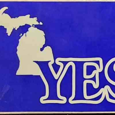 Yes Michigan Bumper Sticker