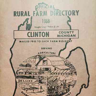 Clinton County Rural Farm Directory, 1968