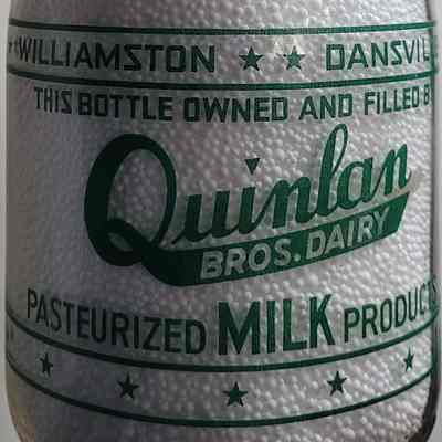 Quinlan Bros Dairy Pyro Quart Bottle