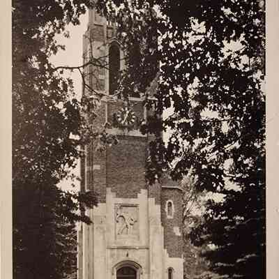 Beaumont Tower, Michigan State College, East Lansing, Michigan, Postcard