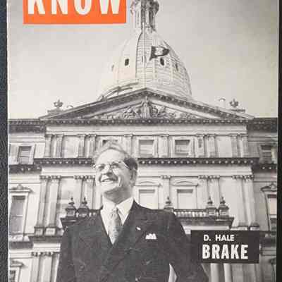 D. Hale Brake for Governor, KNOW Magazine