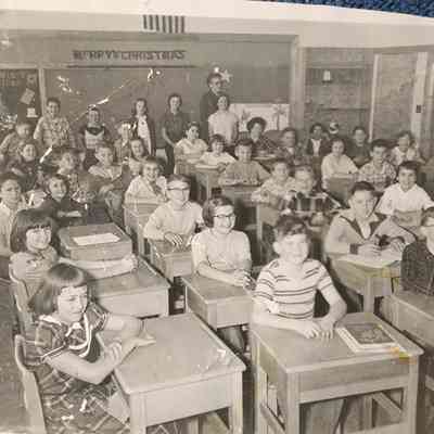 Sycamore Elementary School Class, Holt, Michigan, Snapshot Photo