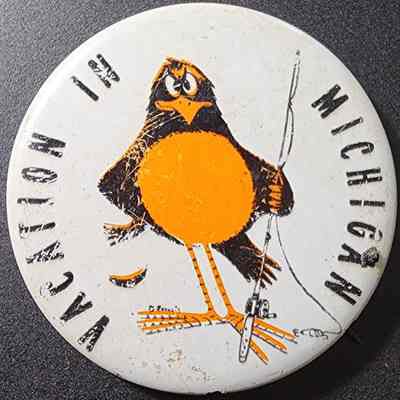 Vacation in Michigan Button