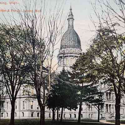 State Capitol, Lansing, Mich., Bridge and Pipe Co. Postcard