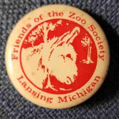 Friends of the Zoo Society, Lansing, Michigan, Button