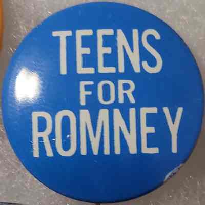 Teens for Romney Button