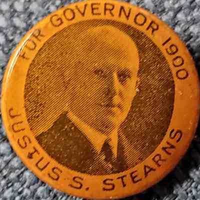 Justus Stearns for Governor Button