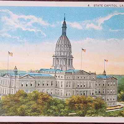 State Capitol, Lansing, Mich. Postcard