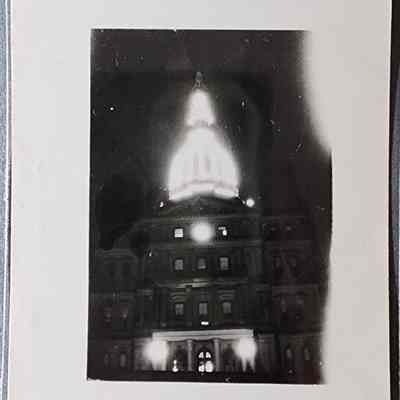 Capitol at Night Snapshot Photo by Thos. P. Hall