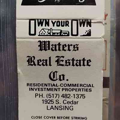 Waters Real Estate Co., Lansing, Matchbook