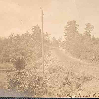 North end of Budd Lake, Harrison, Michigan, RPPC