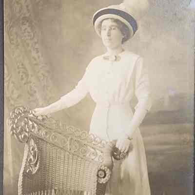 Portrait of a Woman RPPC by Lansing Studio