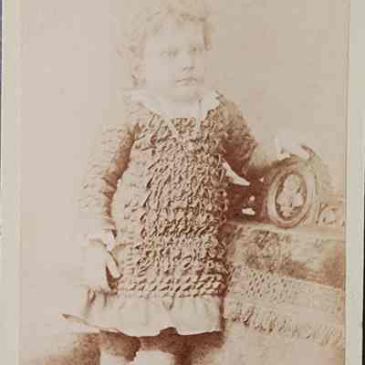 Portrait of a Child CDV by Burdick & Powe