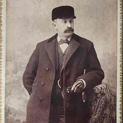 Portrait of a Man Cabinet Card by Savigny and Christmas