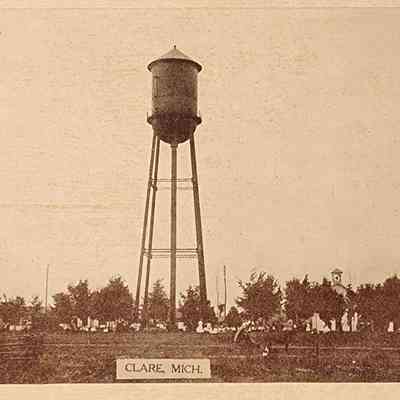 Clare, Mich., Park Postcard