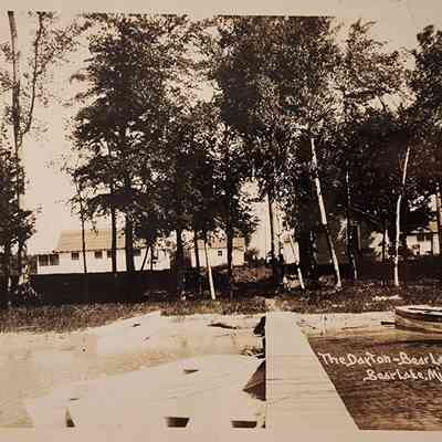 The Darton - Bear Lake Outing Club, Bear Lake, Mich., RPPC