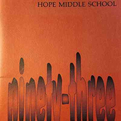 Hope Middle School Yearbook, 1993