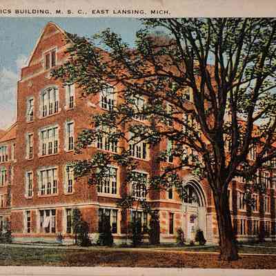 Home Economics Building, M.S.C., East Lansing, Mich., Postcard