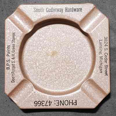 South Cedarway Hardware Ashtray