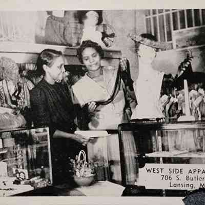 West Side Apparel Shop, Lansing, Mich., Postcard