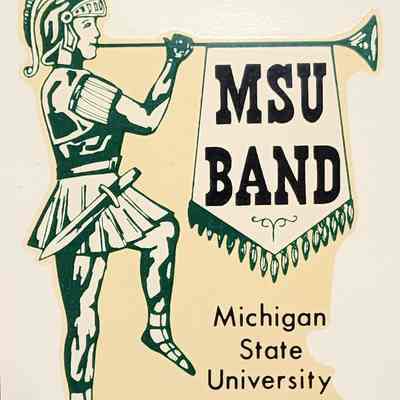 MSU Band Decal, c. 1950s
