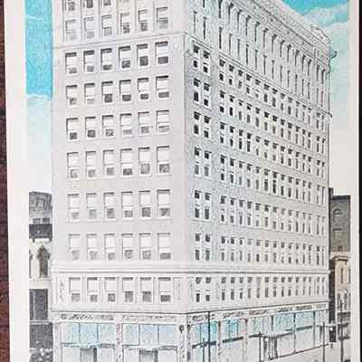 New Prudden Building, Lansing, Mich. Postcard