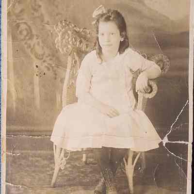 Portrait of a Girl RPPC by Lansing Studio