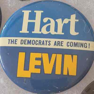 Hart-Levin Coattail Button