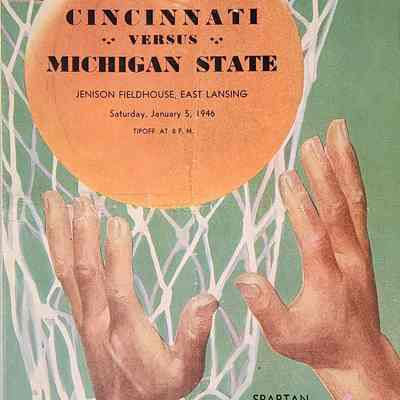Michigan State vs. Cincinnati 1946 Basketball Program