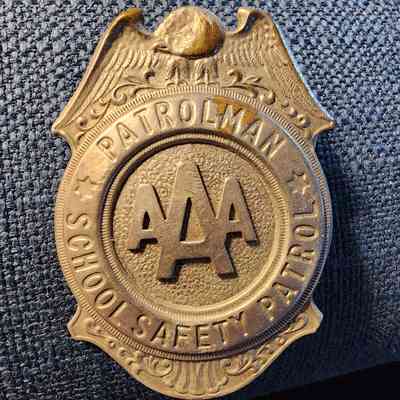 AAA School Safety Patrol Patrolman Badge