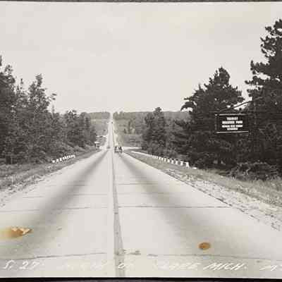 U.S. 27 North of Clare, Mich. RPPC