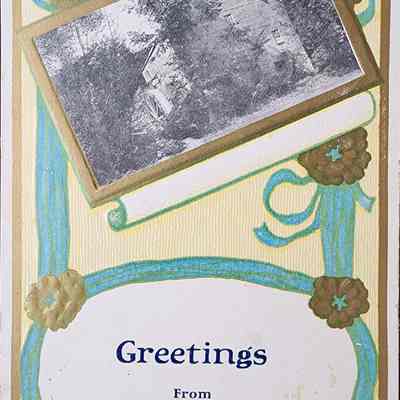 Greetings from Lansing, Mich. Postcard