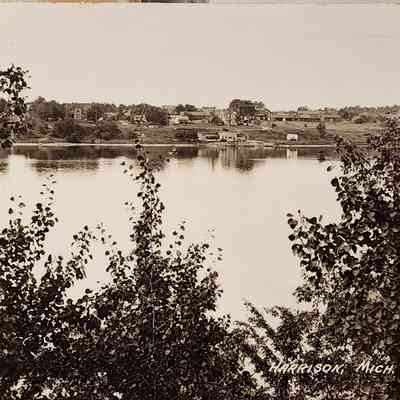 Budd Lake, Harrison, Mich., RPPC