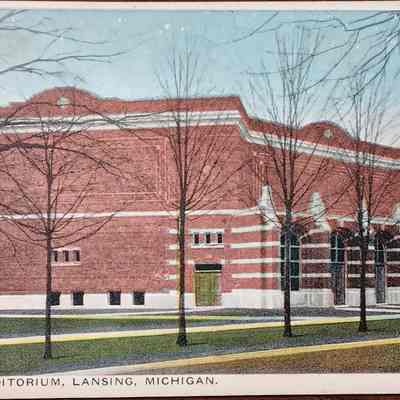 Prudden's Auditorium, Lansing, Michigan Postcard