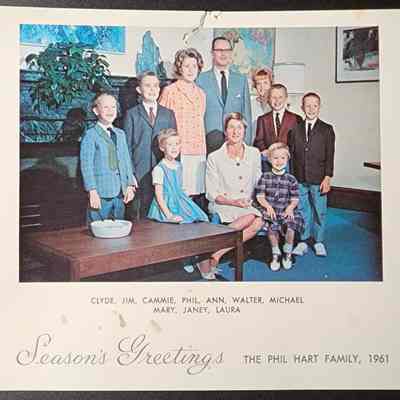 Phil Hart Christmas Card, 1961