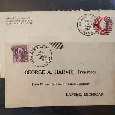 Webberville, Mich., Modern Postal Covers