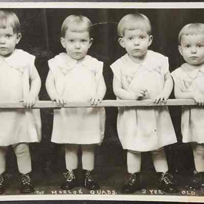Morlok Quads 2 Yrs. Old RPPC by CharHoff
