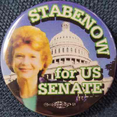 Stabenow for U.S. Senate Button